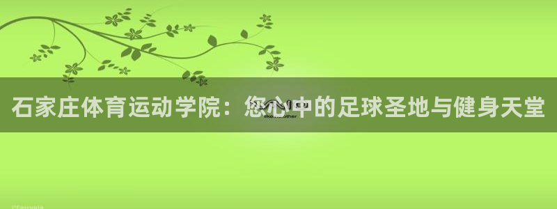尊龙官网下载开户：石家庄体育运动学院：您心中的足球圣